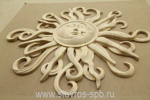 Carved wooden door casings in Tomsk