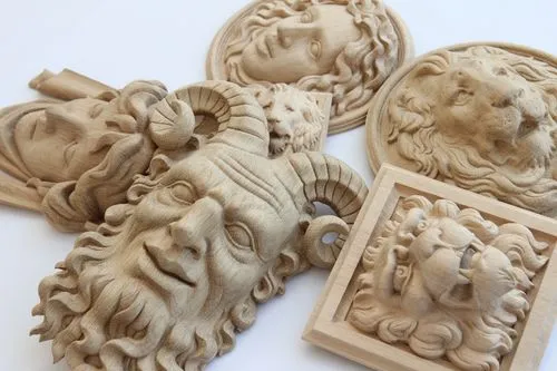 Hand-carved wooden decoration from Stavros |