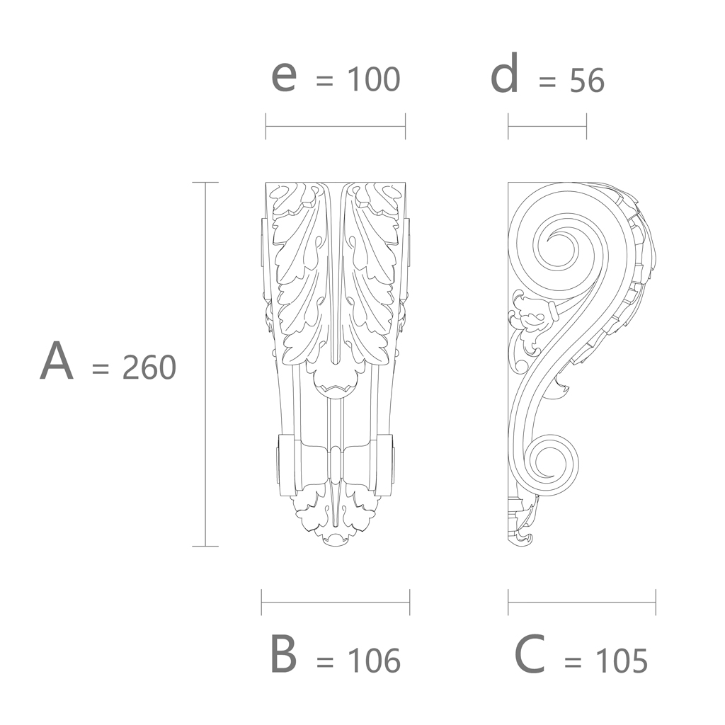 Polyurethane bracket classic buy