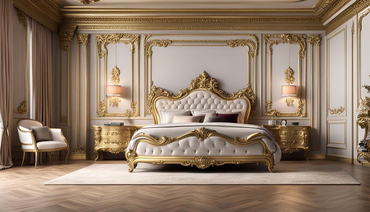 Bedroom in baroque style