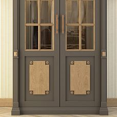 Деревянные элементы для декора стен и дверей, резная розетка R-057