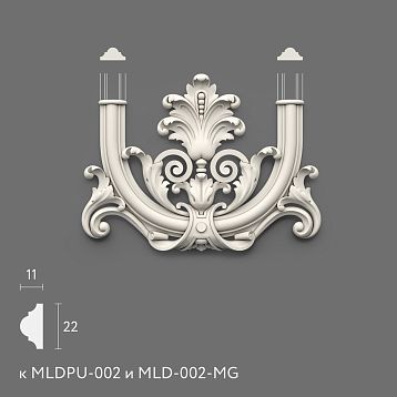 Manufacture of decorative overlays, lightweight polyurethane for interior decoration