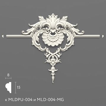 Decorative molding for walls and ceilings for classic and modern interiors