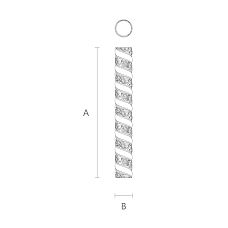 Carved Column IKN-015 for church, decoration drawing