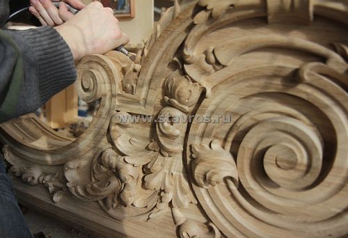 Large wood carving
