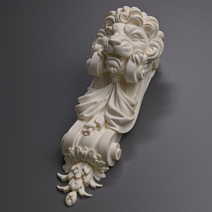 Carved bracket from polyurethane KRPU-034 photo, decorative molding for wall moldings photo
