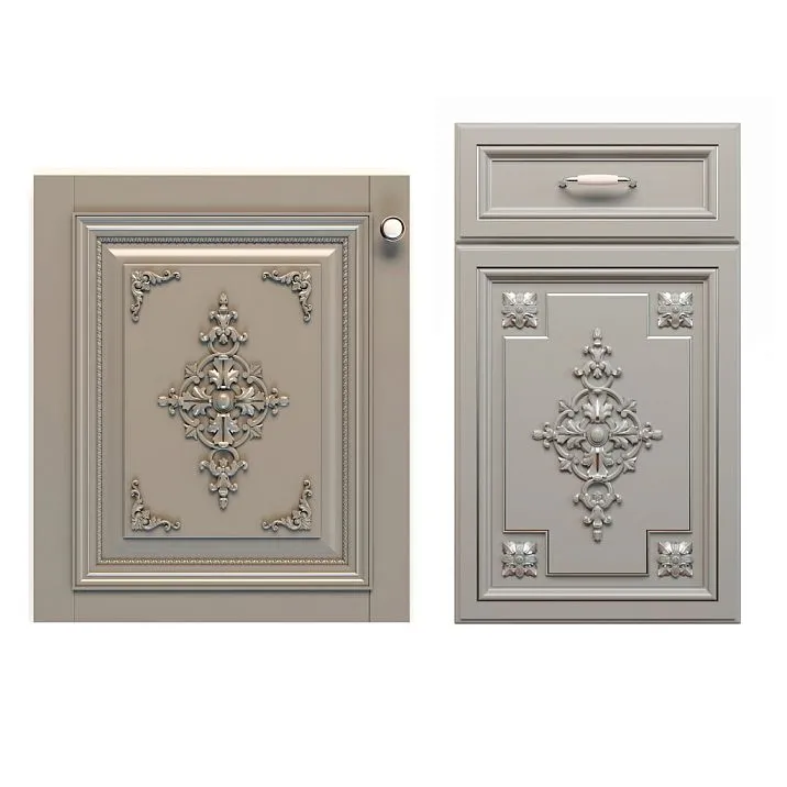 Узоры из дерева для мебельных фасадов , резная накладка N-154.1 фото