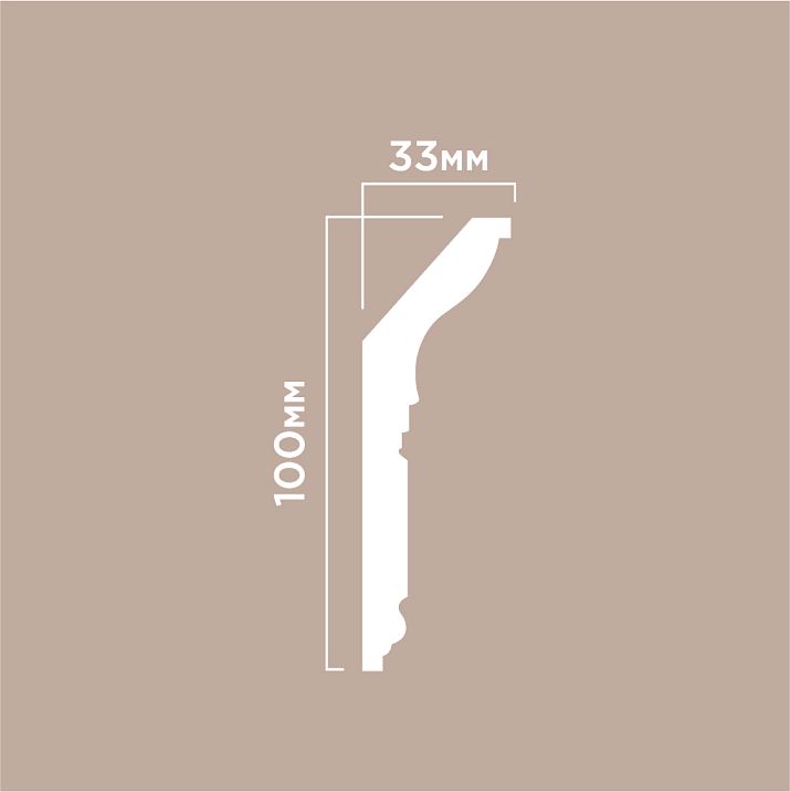 Cornice L1902M POLYSTYRENE HI WOOD drawing