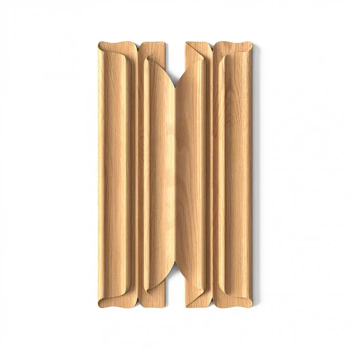 Decorative carved wood inlay N-220 in various sizes and materials