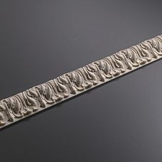 Decorative molding KPU-074, wide molding with decorative relief for elegant interiors