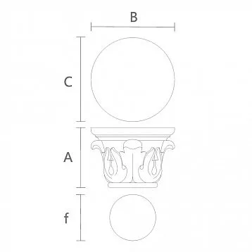Carved Capital KL-050 from Natural Oak