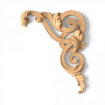 Overlay for furniture and facades from solid wood N-322R