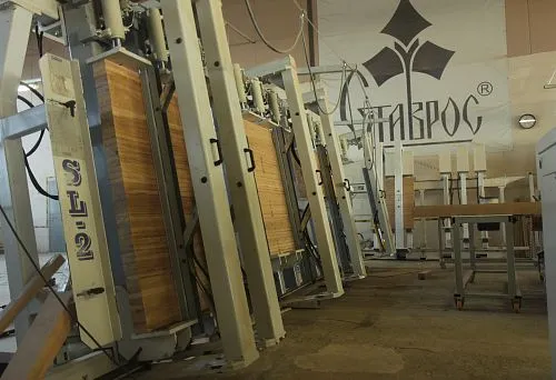 Equipment for furniture manufacturing at STAVROS factory