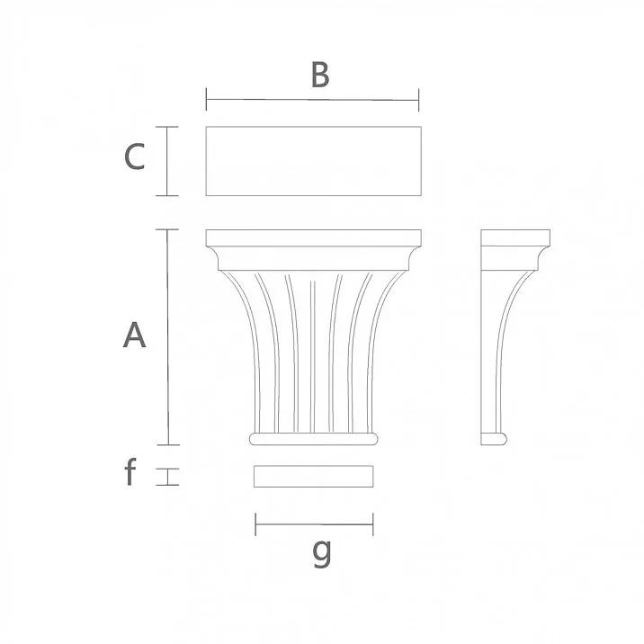 Architectural Capital KL-061 for Exterior KL-061