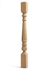 Carved classic newel post for staircase