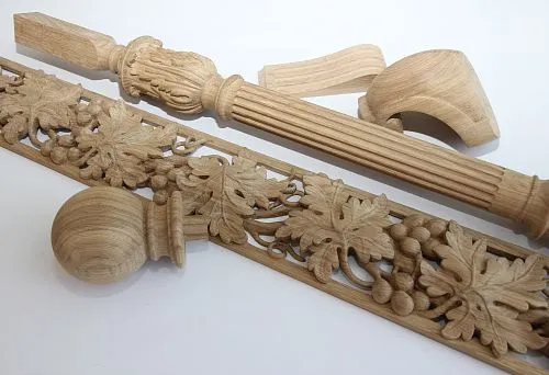 Carved Wooden Columns for Classic Space Design