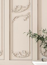 Carved decor in classic style with floral motifs in the interior