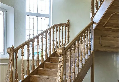 Wooden staircase made by yourself