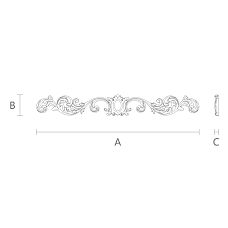 Carved overlay N-170.1 drawing