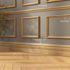 Использование деревянного плинтуса PLT-001-075 в интерьере