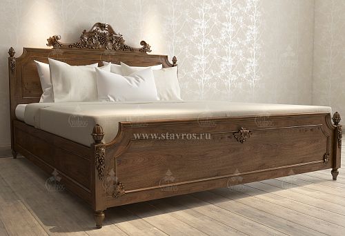 Custom solid wood furniture from the manufacturer STAVROS. Photos of custom-made wardrobes, chests, tables, beds, and other solid wood items.