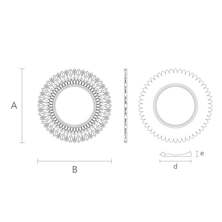 Carved Frames for Pictures from Oak RM-026 Drawing