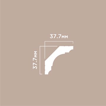 Cornice A53 POLYSTYRENE HI WOOD 37.7mm x 37.7mm x 2.0m &mdash; compact solution for elegant interiors