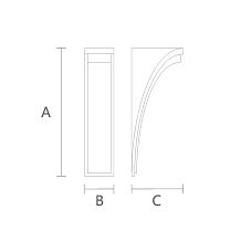 Функциональный кронштейн KR-065 чертеж