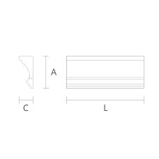 Карнизы Потолков Стен KZ-007 чертеж
