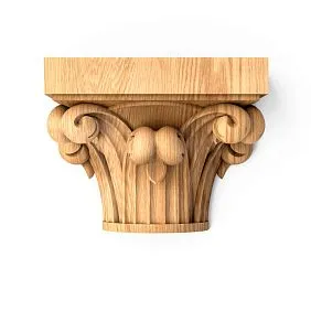 Wooden Capital for Half-Column KL-037.01