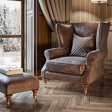 Wooden furniture leg for chair and ottoman with wheel