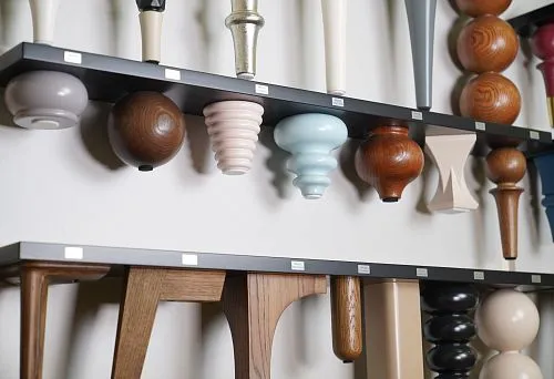 Variety of Furniture Legs in Different Styles, Materials, and Colors