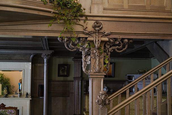 Rose Gold 50V Socket Cover. Door Handles on Socket. Image