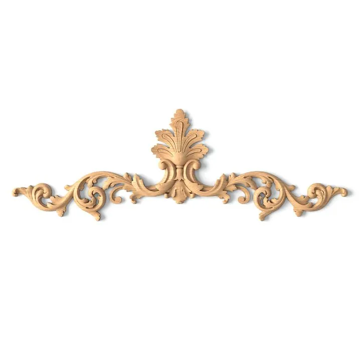 Elegant carved overlay ornament N-165 for door