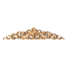 Carved appliqu&eacute; N-270 with carved floral ornament from oak or beech, suitable for staircase decoration