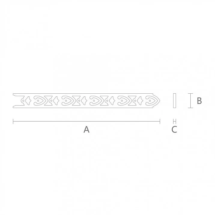 Резной наличник NL-3 чертеж изделия