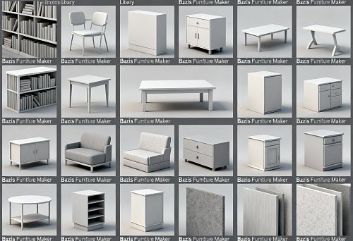 Download the furniture model library for Basis Furniture Maker