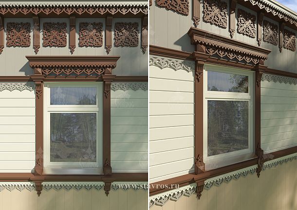 Idea for decorating carved window DR-025