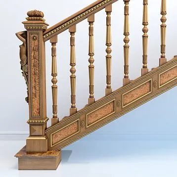 L-011 newel cap &mdash; decoration for bed, portal, fireplace