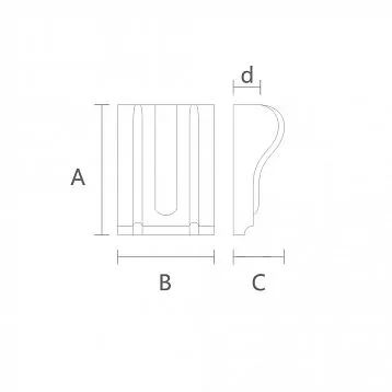 Carved bracket KR-039 from oak for an elegant interior