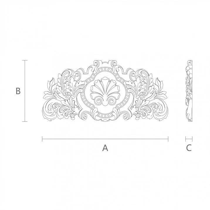 Buy wooden carved insert in Stavros decor store with drawing