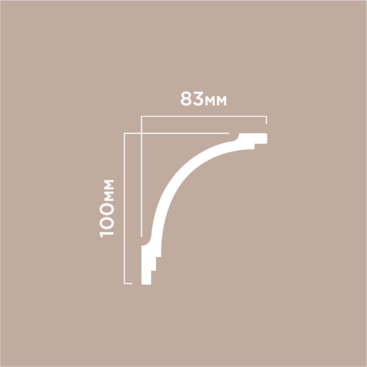 Cornice A130V1 POLYSTYRENE HI WOOD drawing