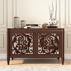 Modern wooden leg for side table photo in interior