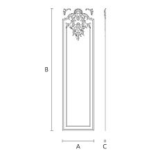 Decorative elements for furniture decoration C.VRS-060 drawing