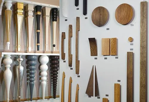 Variety of Furniture Handles, Legs, and Details in Classic and Modern Styles.