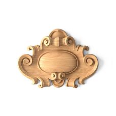 Wooden inlay with floral ornament