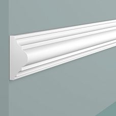 Molding D40V1 POLYSTYRENE HI WOOD 40mm x 18.5mm x 2.0m close-up