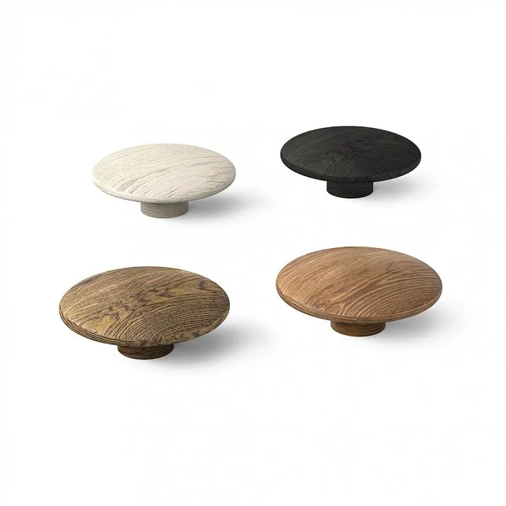 Colors of round wooden furniture handles