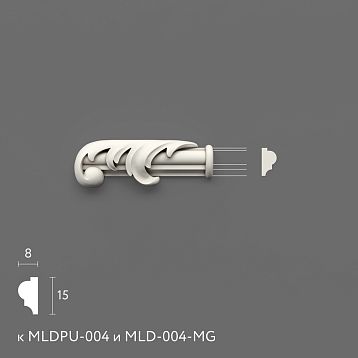 Лепнина из полиуретана NPU-437.1L