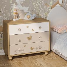 Children's furniture handle made of solid wood Flower HL-043 on children's furniture photo